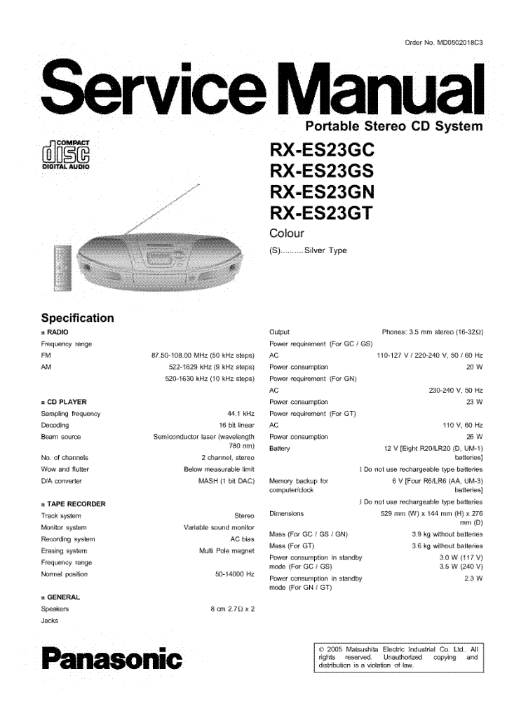  Panasonic Rx-es22 img-1