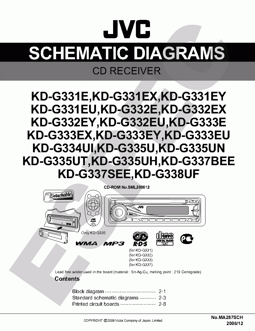 JVC KD-G385, KD-G386 User manual