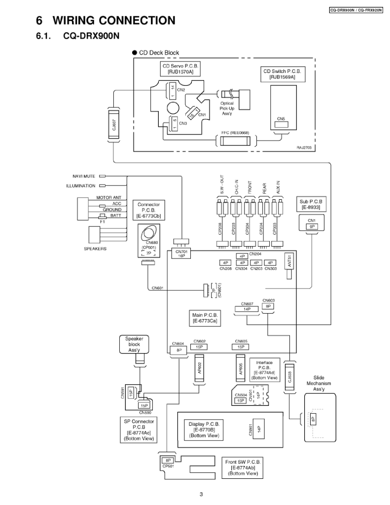 Panasonic Cq C1301U Wiring Diagram from smanuals.ru