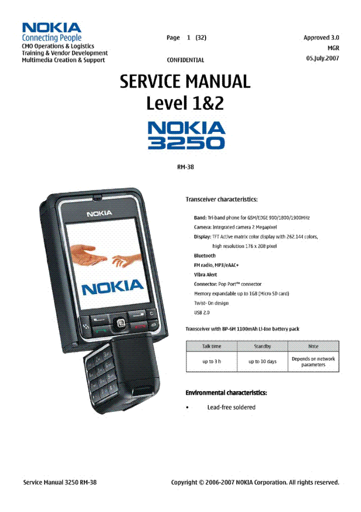 Nokia 3250 инструкция скачать