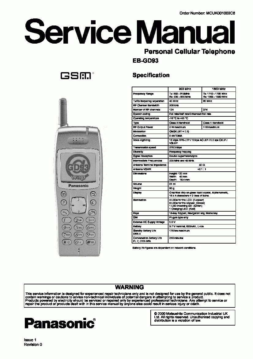 Инструкция Пользователя Мобильного Телефона Panasonic Eb-Gd75