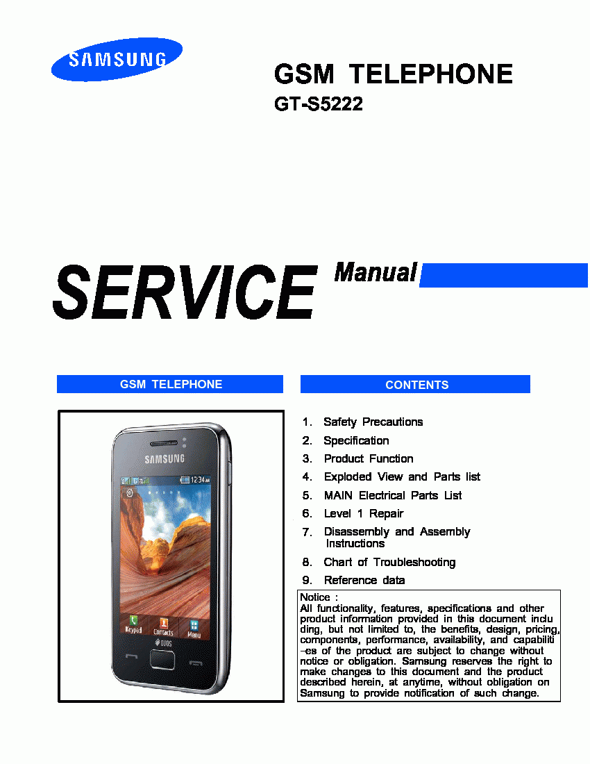 Samsung GT S5222