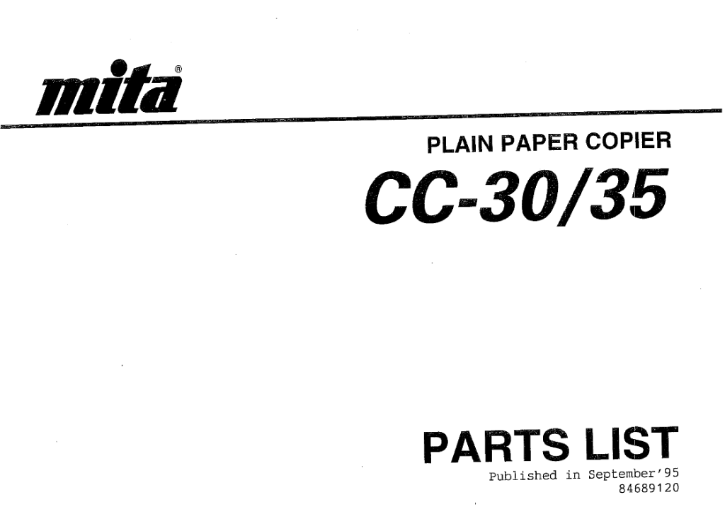 Mita cc-35 инструкция