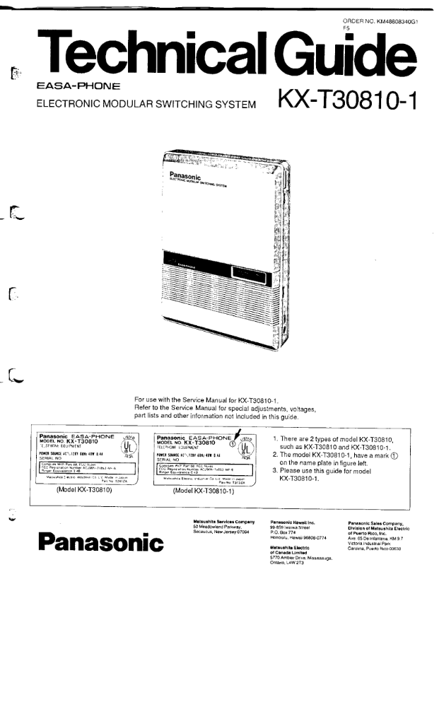 Panasonic Kx T30810b  -  8