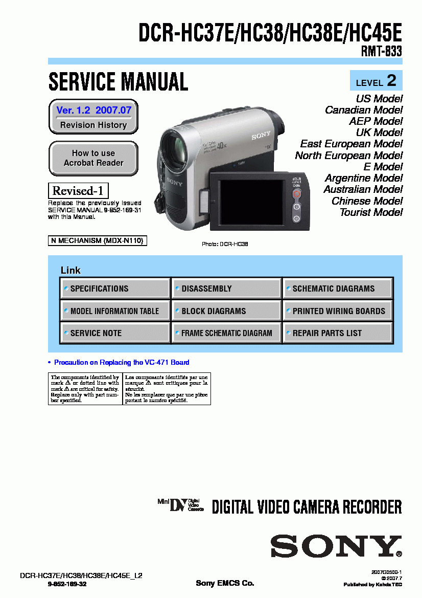 Инструкция для видеокамеры sony dcr hc38